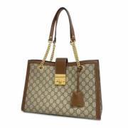 Pre-owned Leather gucci-bags Gucci Vintage , Brown , Dames