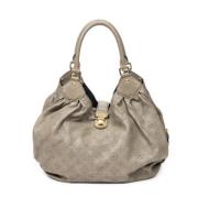 Pre-owned Leather totes Louis Vuitton Vintage , Beige , Dames