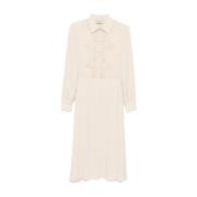 Miele Acacia Jurk Ermanno Scervino , Beige , Dames