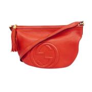 Pre-owned Leather gucci-bags Gucci Vintage , Red , Dames