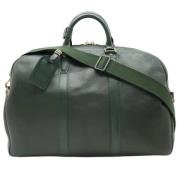 Pre-owned Leather louis-vuitton-bags Louis Vuitton Vintage , Green , D...