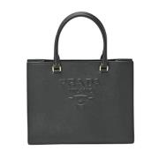 Pre-owned Leather prada-bags Prada Vintage , Black , Dames