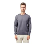 Grijze Crewneck Sweater Geborduurd Logo Hugo Boss , Gray , Heren