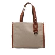 Pre-owned Canvas handbags Burberry Vintage , Brown , Dames