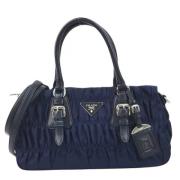 Pre-owned Fabric prada-bags Prada Vintage , Blue , Dames