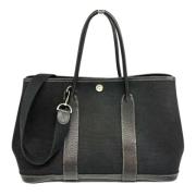 Pre-owned Canvas handbags Hermès Vintage , Black , Dames