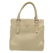 Pre-owned Leather prada-bags Prada Vintage , Beige , Dames