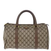 Pre-owned Canvas gucci-bags Gucci Vintage , Beige , Dames