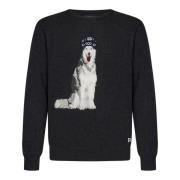 Kasjmier Husky Hond Sweater Grijs Polo Ralph Lauren , Gray , Heren