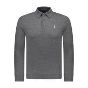 Grijze Wol Polo Trui Polo Ralph Lauren , Gray , Heren