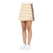 Corduroy Tartan Rok Adidas Originals , Beige , Dames