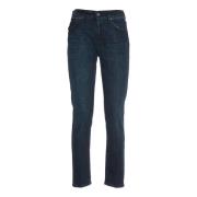 Donkerblauwe Slim Fit Jeans Dondup , Blue , Dames