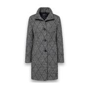 Flora Stijlvolle Jas Milo Coats , Black , Dames