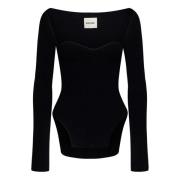 Stijlvolle Longsleeve Top Khaite , Black , Dames