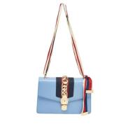 Pre-owned Leather gucci-bags Gucci Vintage , Blue , Dames