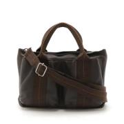 Pre-owned Fabric handbags Hermès Vintage , Brown , Dames