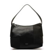 Block Schoudertas van Nubuck Leer Calvin Klein , Black , Dames