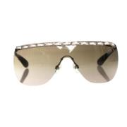 Pre-owned Plastic sunglasses Chanel Vintage , Brown , Dames