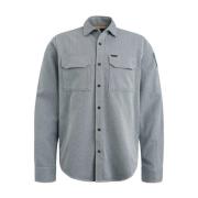 Flanel Herringbo Lange Mouw Shirt PME Legend , Blue , Heren