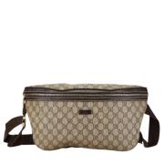 Pre-owned Leather gucci-bags Gucci Vintage , Beige , Dames