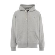 Hoodie met ritssluiting en logo borduursel Polo Ralph Lauren , Gray , ...