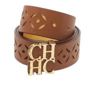 Pre-owned Leather belts Carolina Herrera Pre-owned , Brown , Dames