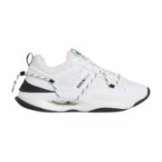 Heren Leren Sneakers Bikkembergs , White , Heren