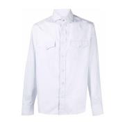 Zakken Shirt - Brunello Cucinelli Brunello Cucinelli , White , Heren