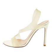 Pre-owned Fabric sandals Gianvito Rossi Pre-owned , Beige , Dames