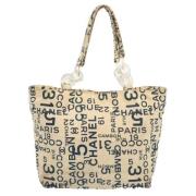 Pre-owned Canvas chanel-bags Chanel Vintage , Beige , Dames