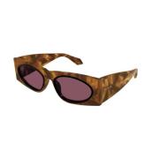 Rode Havana Zonnebril Alaïa , Brown , Unisex