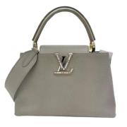 Pre-owned Leather louis-vuitton-bags Louis Vuitton Vintage , Gray , Da...