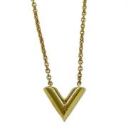 Pre-owned Fabric necklaces Louis Vuitton Vintage , Yellow , Dames