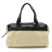 Pre-owned Cotton chanel-bags Chanel Vintage , Beige , Dames