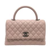 Pre-owned Leather chanel-bags Chanel Vintage , Pink , Dames