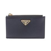 Pre-owned Leather wallets Prada Vintage , Black , Dames