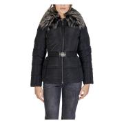 Zwarte Rits Jas Herfst/Winter Vrouwen Guess , Black , Dames