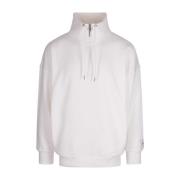 Witte High-neck Zip Sweatshirt Hugo Boss , White , Heren