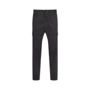 Grijze Cargo Corduroy Broek Hugo Boss , Gray , Heren