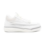 Witte Leren Sneakers VLogo Detail Valentino Garavani , White , Heren