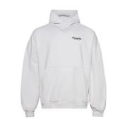 Geborduurd Logo Hoodie Balenciaga , Gray , Dames