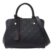 Pre-owned Canvas handbags Louis Vuitton Vintage , Black , Dames