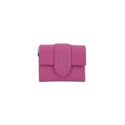 Pre-owned Leather wallets Jacquemus Pre-owned , Pink , Dames