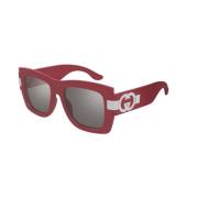 Rood Grijs Zonnebril Gg1688S Model Gucci , Red , Dames