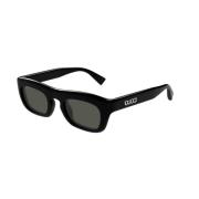 Zwart Grijs Zonnebril Gg1777S Model Gucci , Black , Unisex