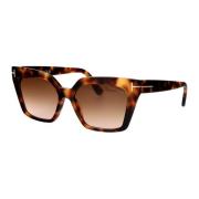 Stijlvolle zonnebril Ft1030/S Tom Ford , Brown , Dames