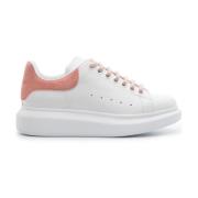 Witte Sneakers met Suède Details Alexander McQueen , White , Dames