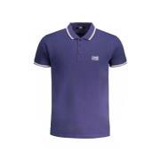 Klassiek Poloshirt - Blauw Katoen Cavalli Class , Blue , Heren