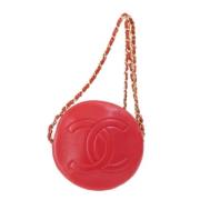 Pre-owned Leather chanel-bags Chanel Vintage , Red , Dames