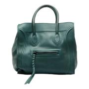 Pre-owned Leather celine-bags Celine Vintage , Green , Dames